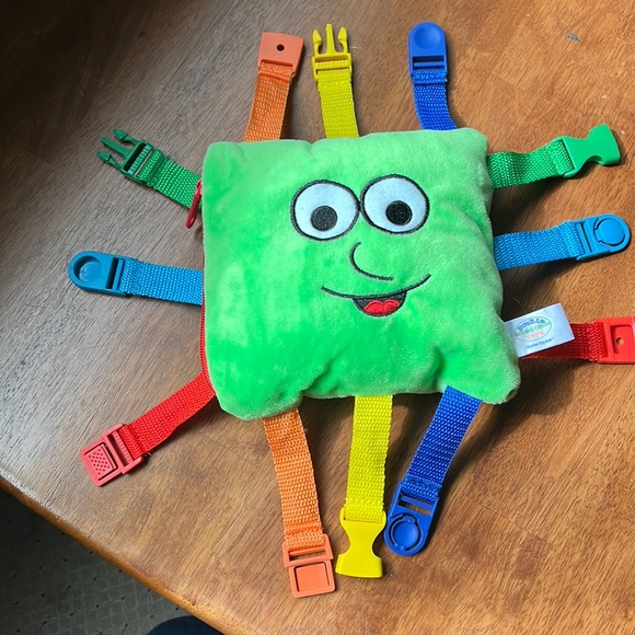 $5 bundle item. Buster square buckle fine motor skills toy stuffed animal - Picture 1 of 4